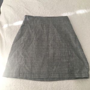 Black and white brandy melville cara skirt